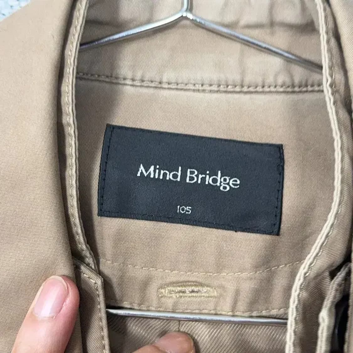 마인드브릿지 남성 캐주얼 베이지 트렌치 코트 자켓 105 상품이미지3