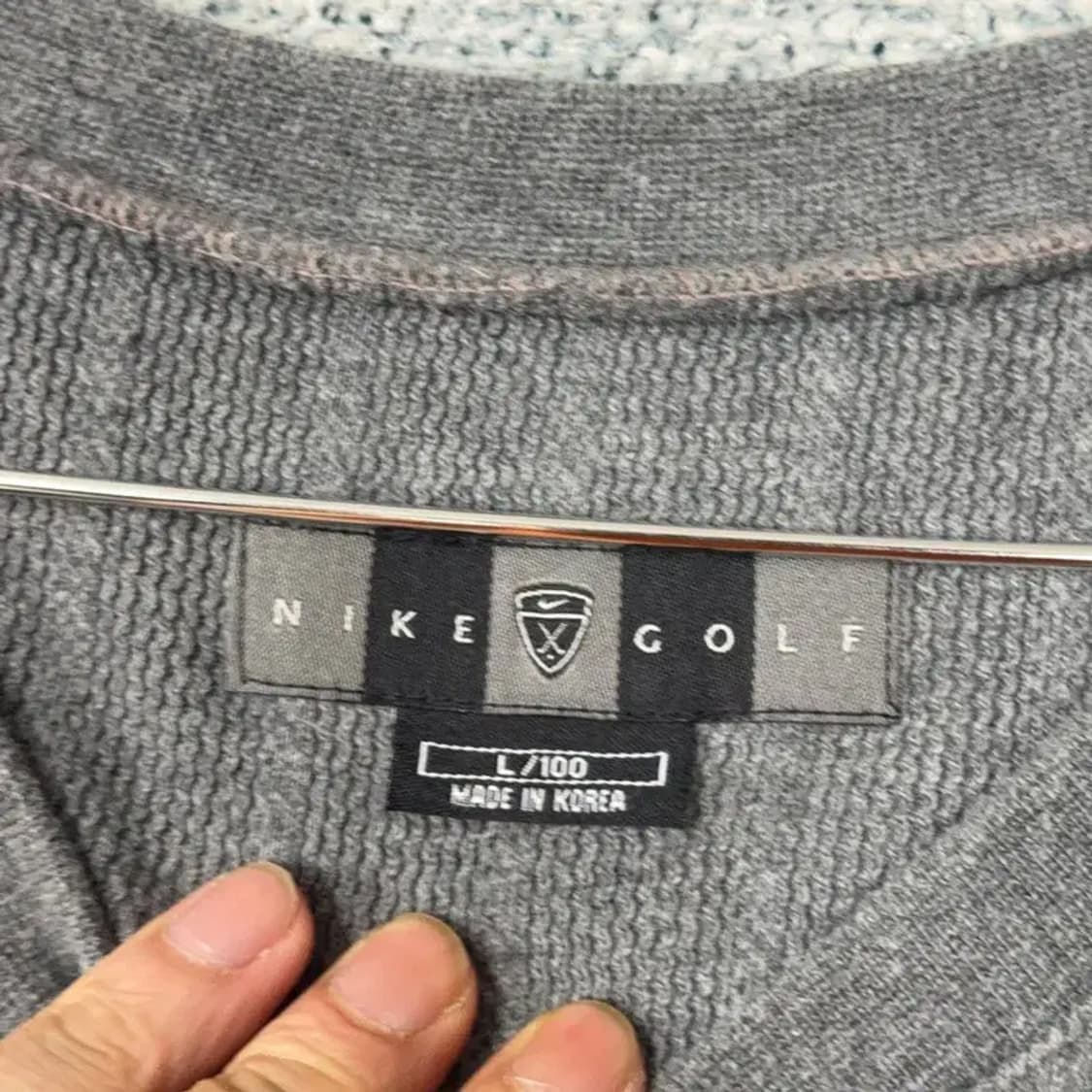 나이키 골프 브이넥 그레이 니트 100 상품이미지3