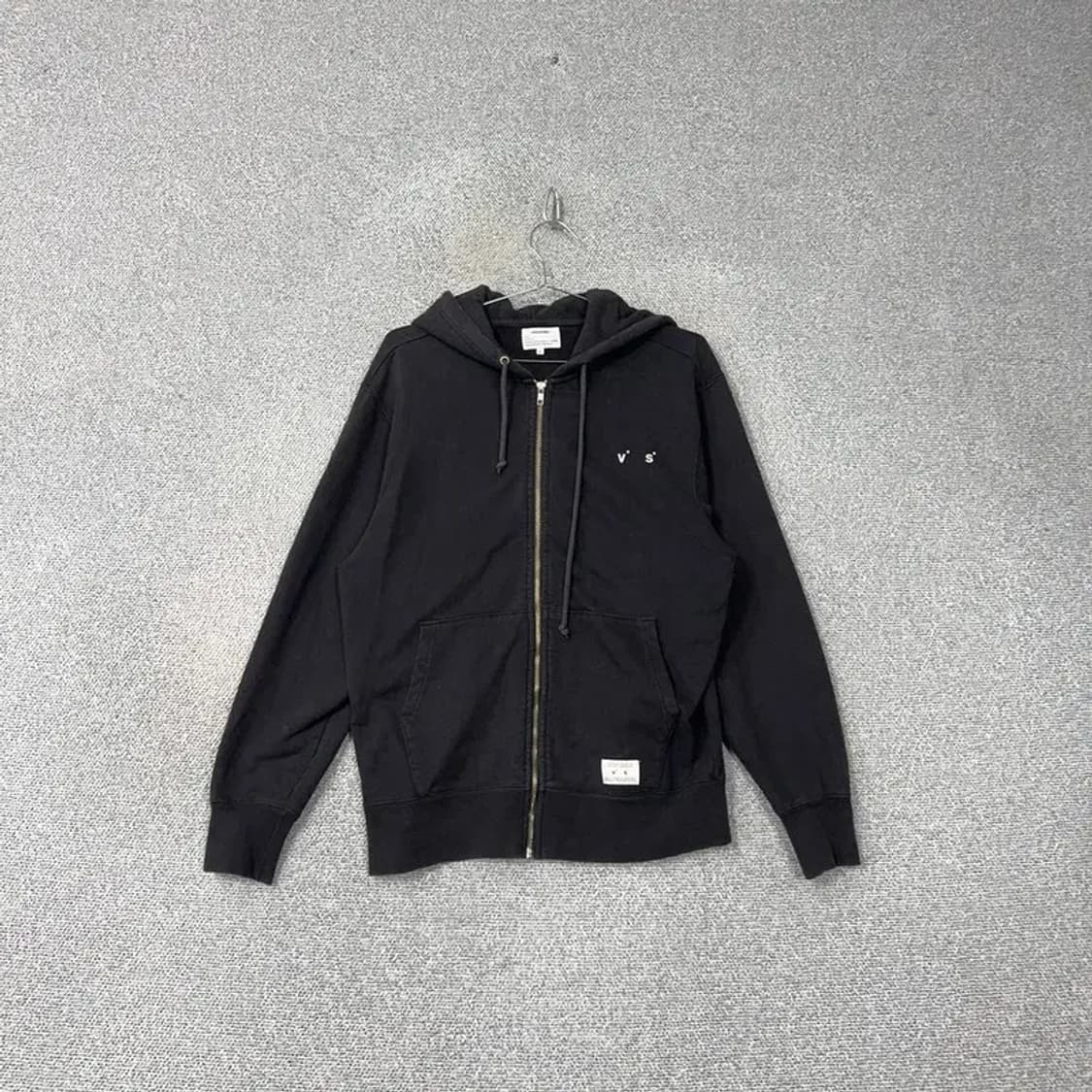 비바스튜디오 로고 블랙 후드집업 S 상품이미지1