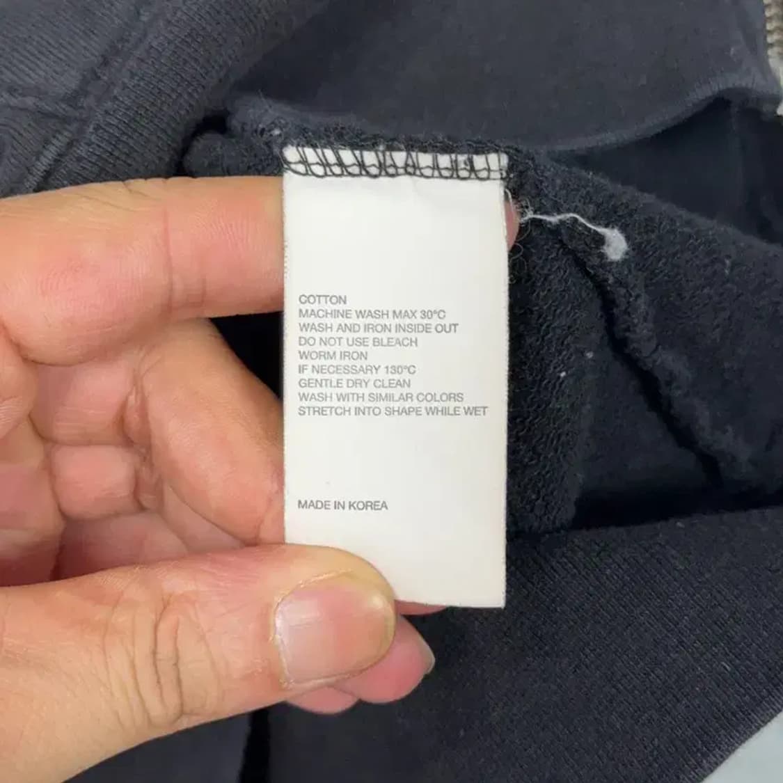 비바스튜디오 로고 블랙 후드집업 S 상품이미지4