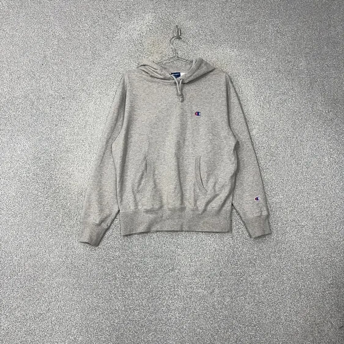 챔피온 캐주얼 로고 그레이 남성 후드티 L 상품이미지1