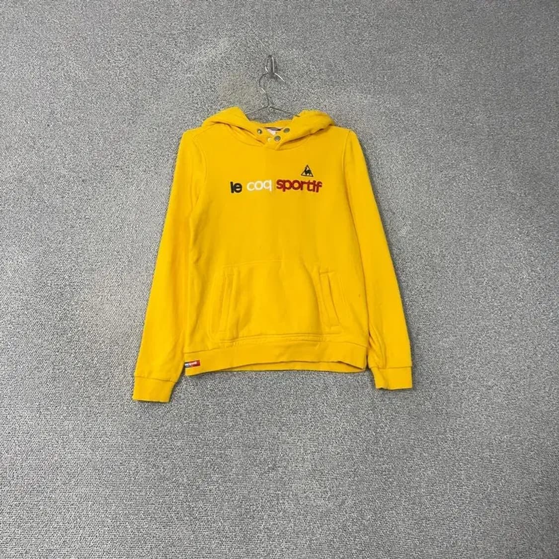 르꼬끄 스포츠 옐로우 프린팅 후드티 S 상품이미지1