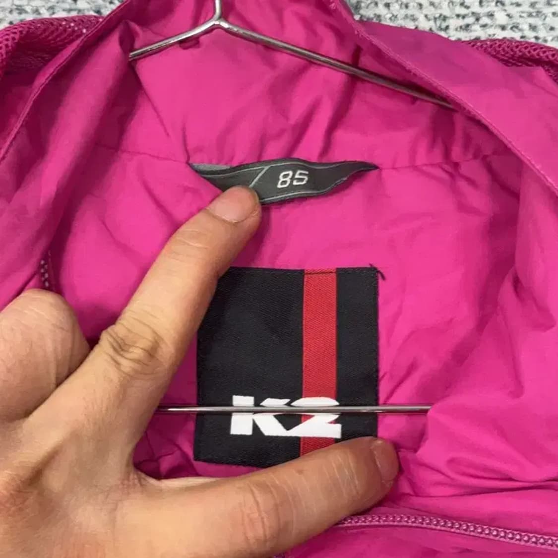 K2 핑크 로고 여성 바람막이 85 상품이미지3