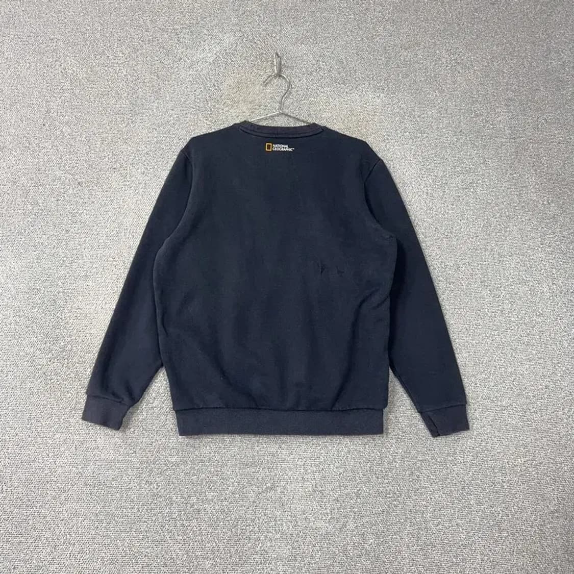 내셔널지오그래픽 로고 네이비 맨투맨 XL 상품이미지2