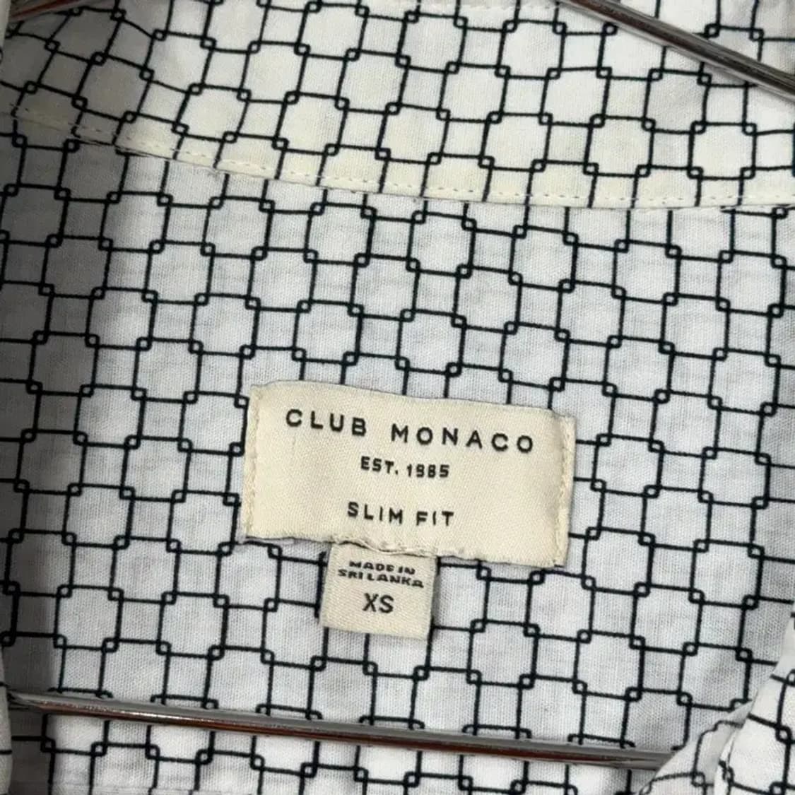 클럽모나코 플라워 캐주얼 체크셔츠 XS 상품이미지3