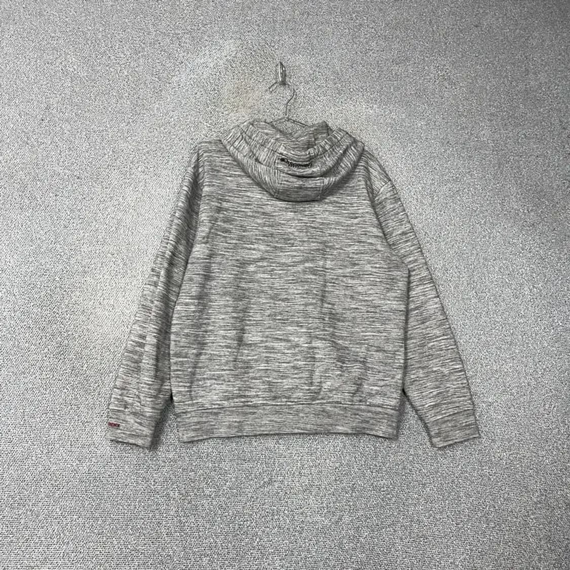 디스커버리 로고 그레이 후드티 105 상품이미지2