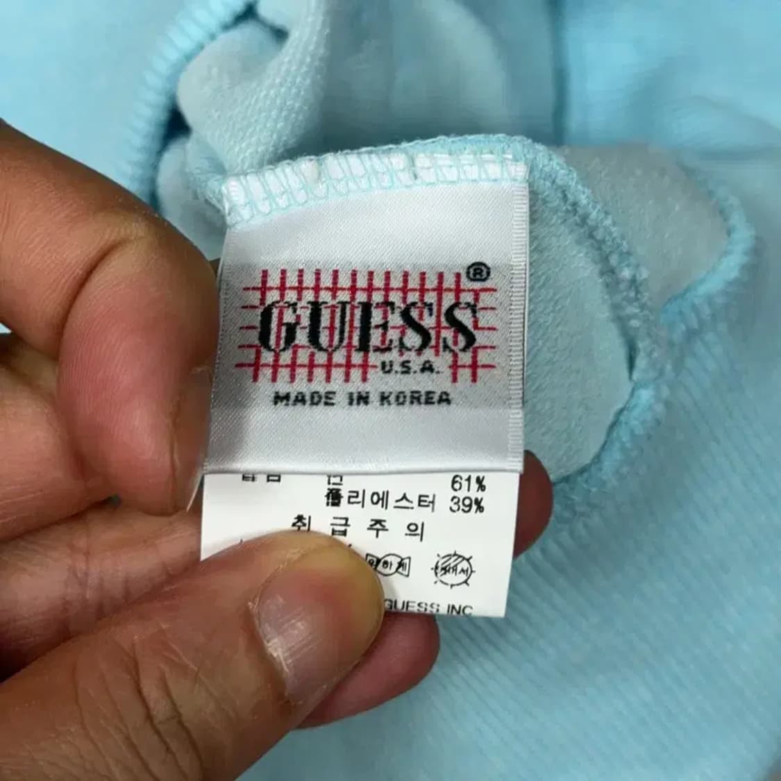 게스 여성 빈티지 민트 후드집업 80 상품이미지3