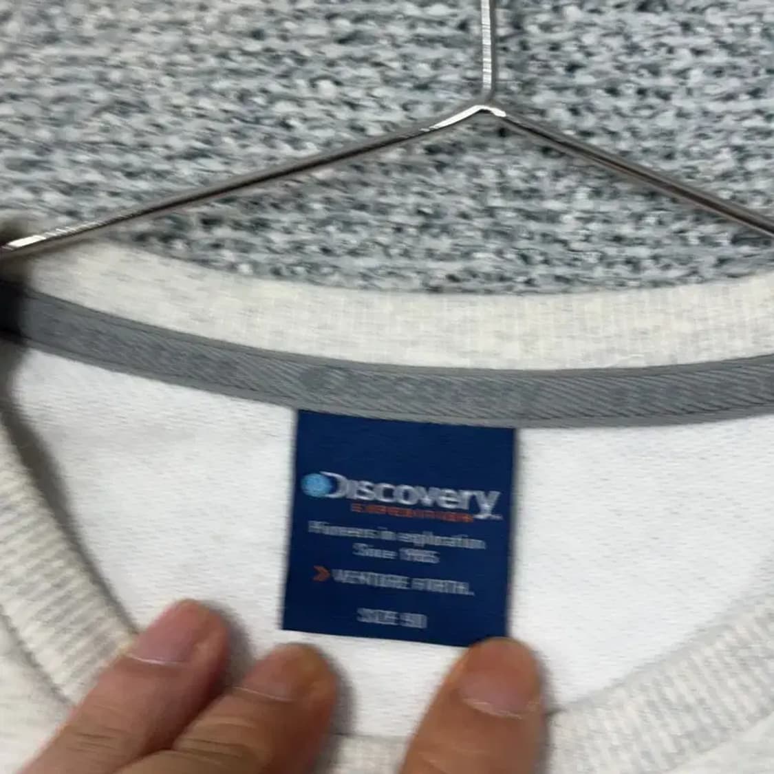 디스커버리 프린팅 로고 맨투맨 90 상품이미지3