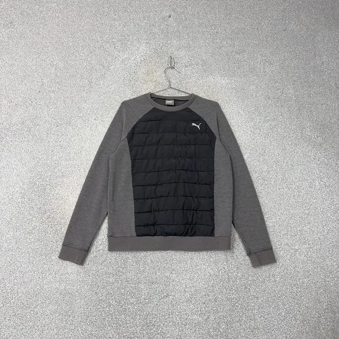 푸마 퀄팅 그레이 맨투맨 M 상품이미지1