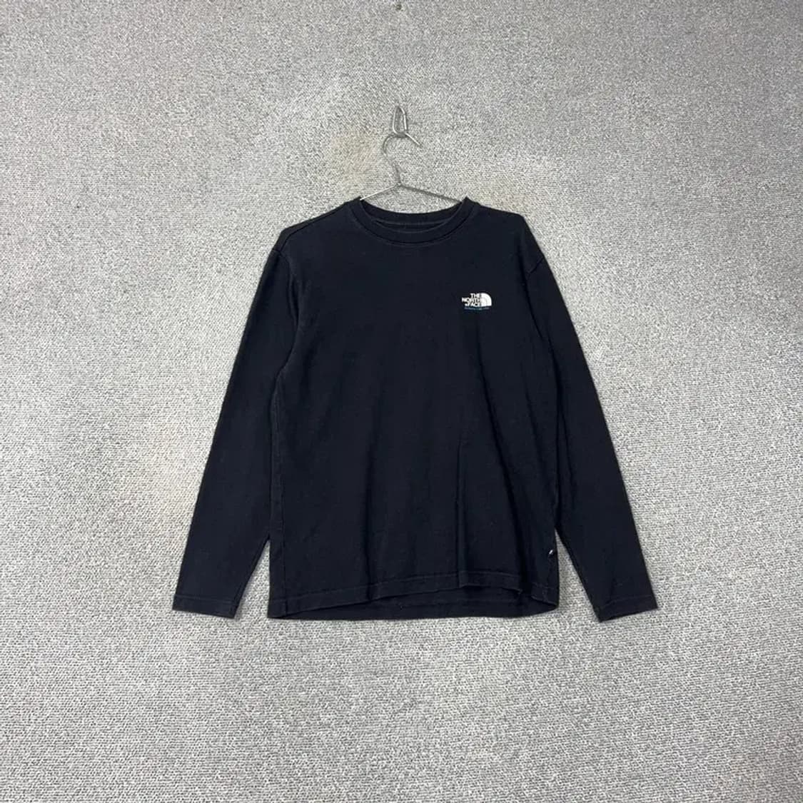 노스페이스 백프린팅 블랙 긴팔티 M 상품이미지1