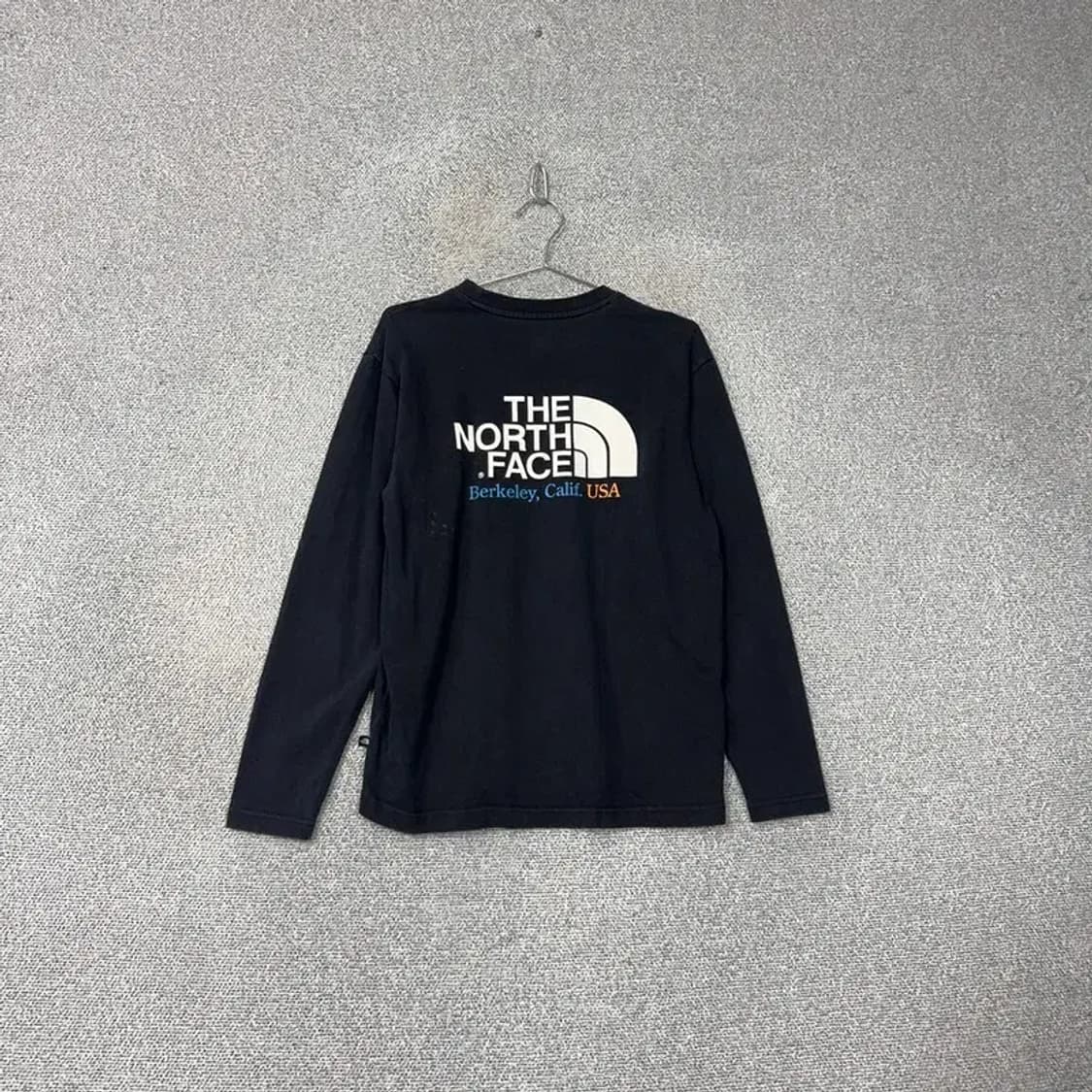 노스페이스 백프린팅 블랙 긴팔티 M 상품이미지2