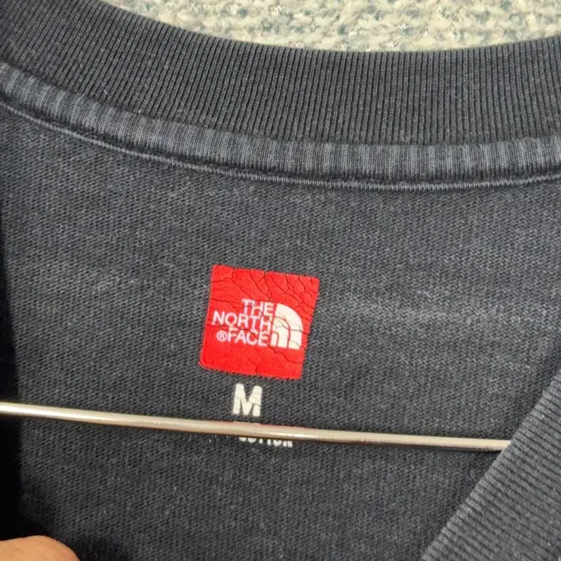 노스페이스 백프린팅 블랙 긴팔티 M 상품이미지3