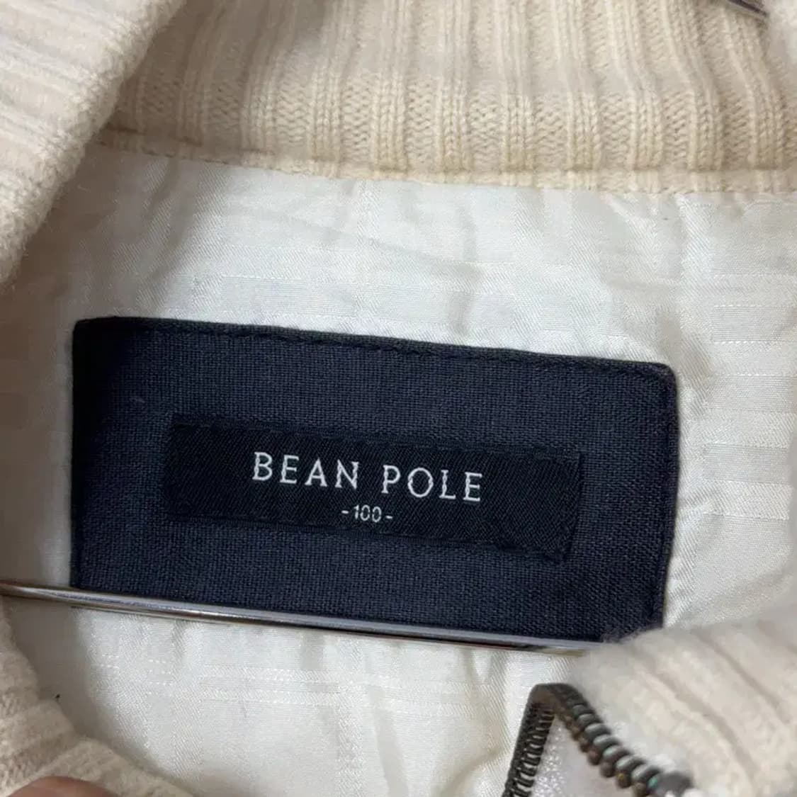 빈폴 캐주얼 남성 베이지 니트 집업 100 상품이미지5