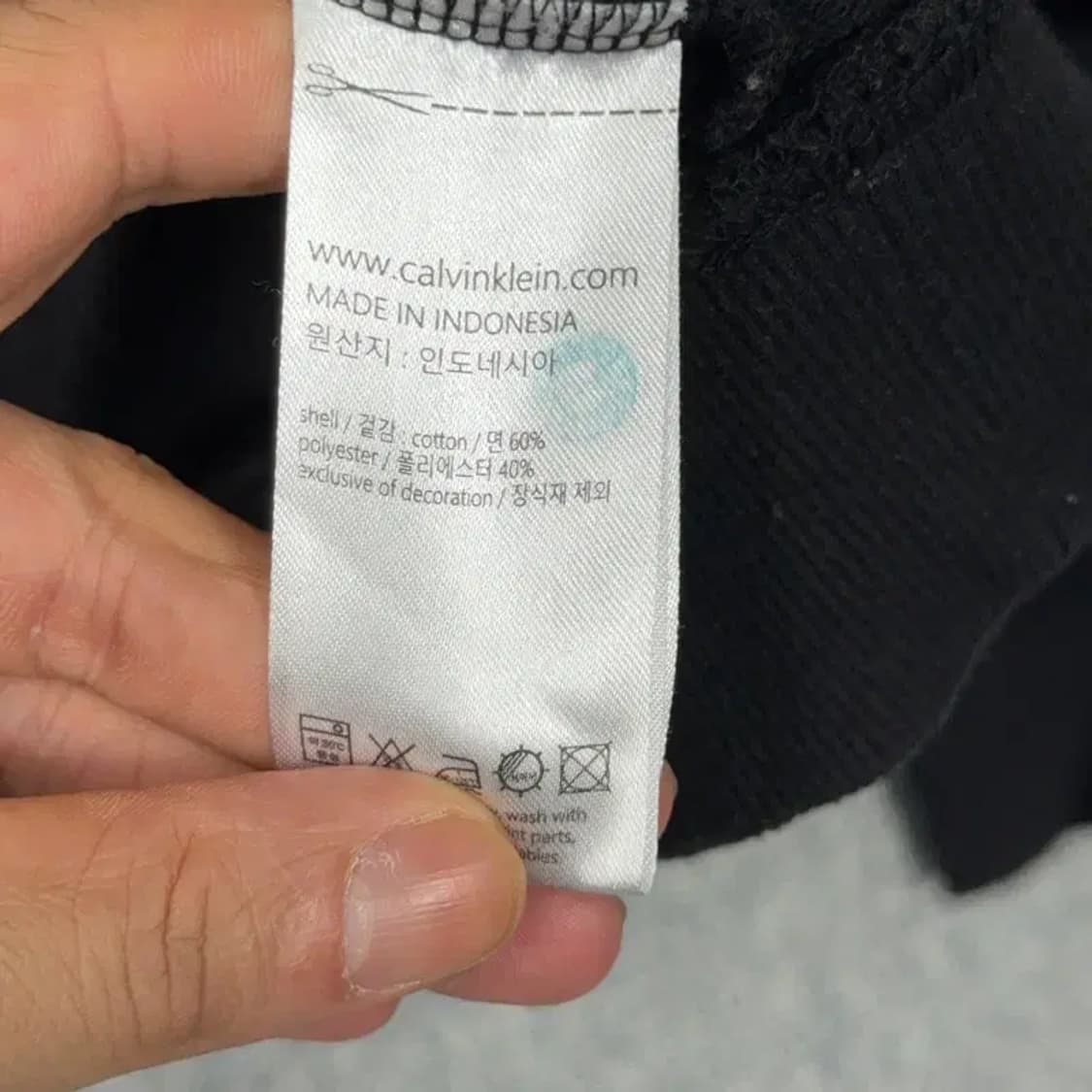 캘빈클라인 캐주얼 블랙 맨투맨 S 상품이미지4