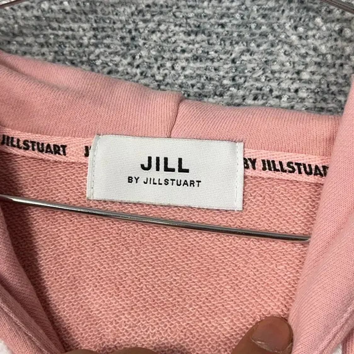 질스튜어트 프린팅 핑크 후드티 XL 상품이미지3