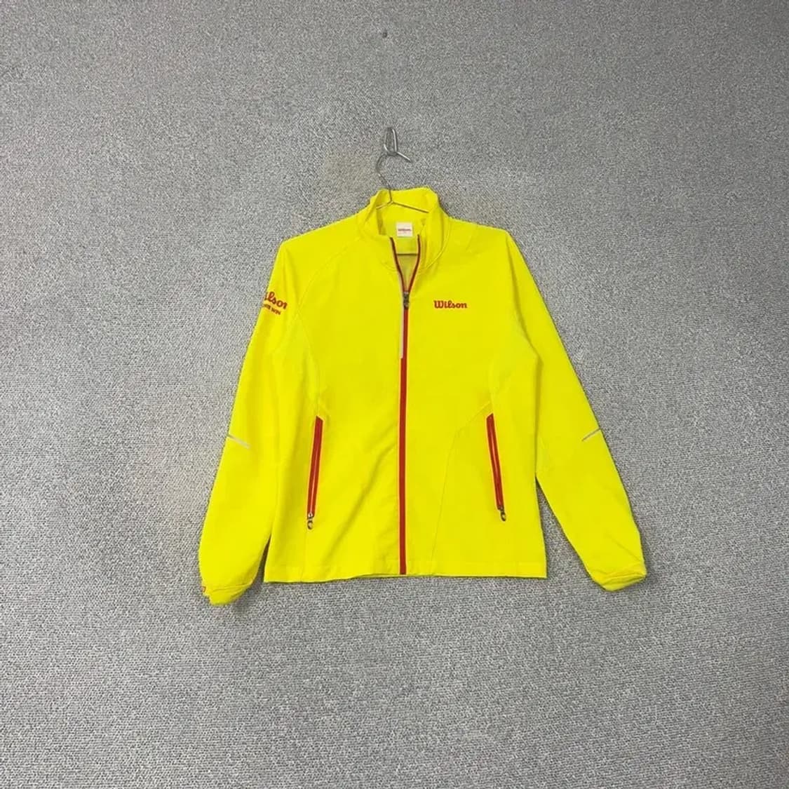 윌슨 로고 형광 기능성 바람막이 집업 85 상품이미지1
