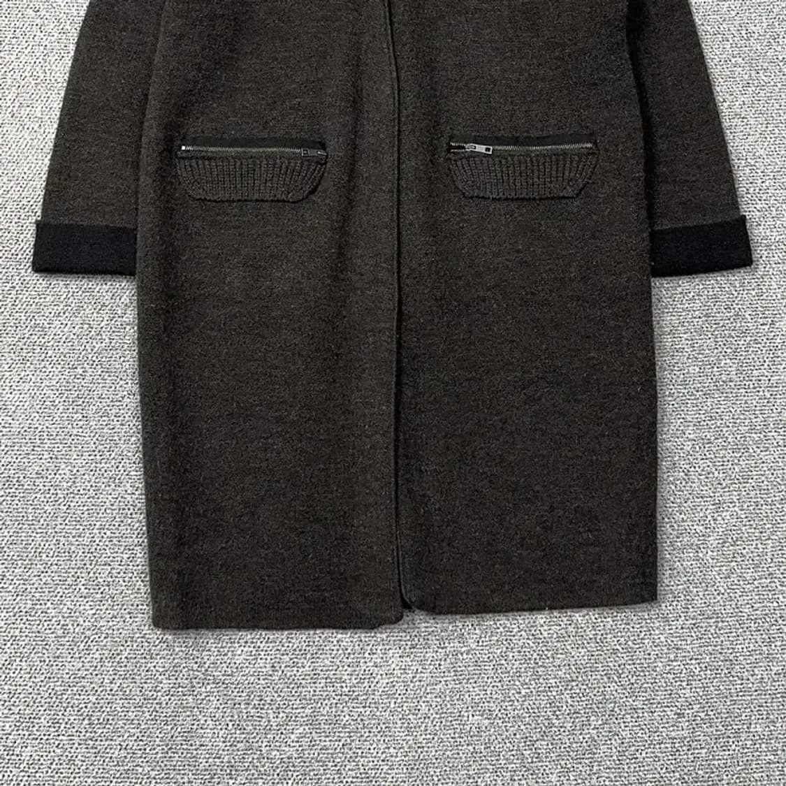 미샤 캐시미어 그레이 포켓 클래식 캐주얼 울 니트 코트 가디건 77 상품이미지4