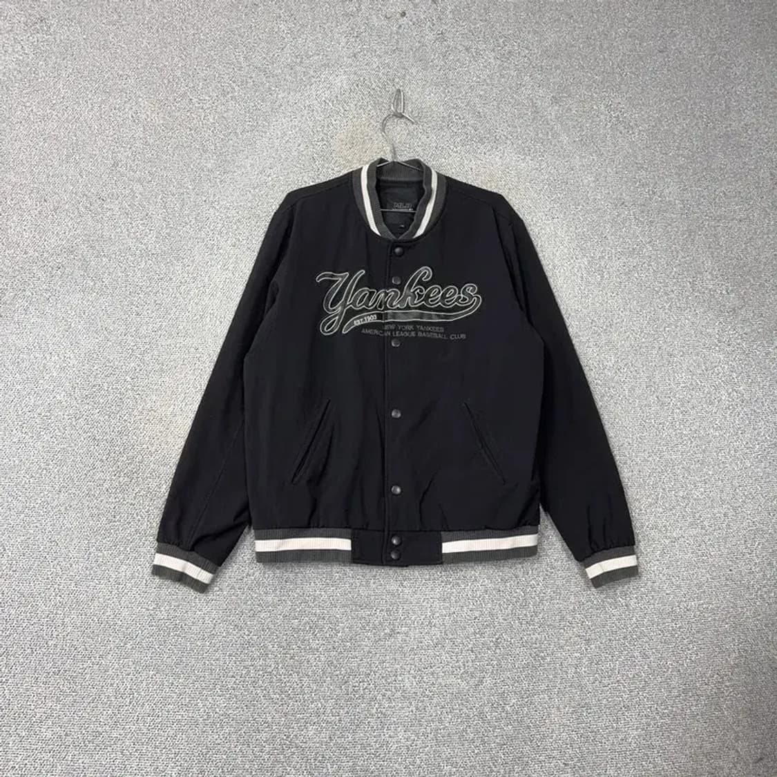 MLB 뉴욕양키즈 블랙 단가라 코튼 스타디움 자켓 110 상품이미지1