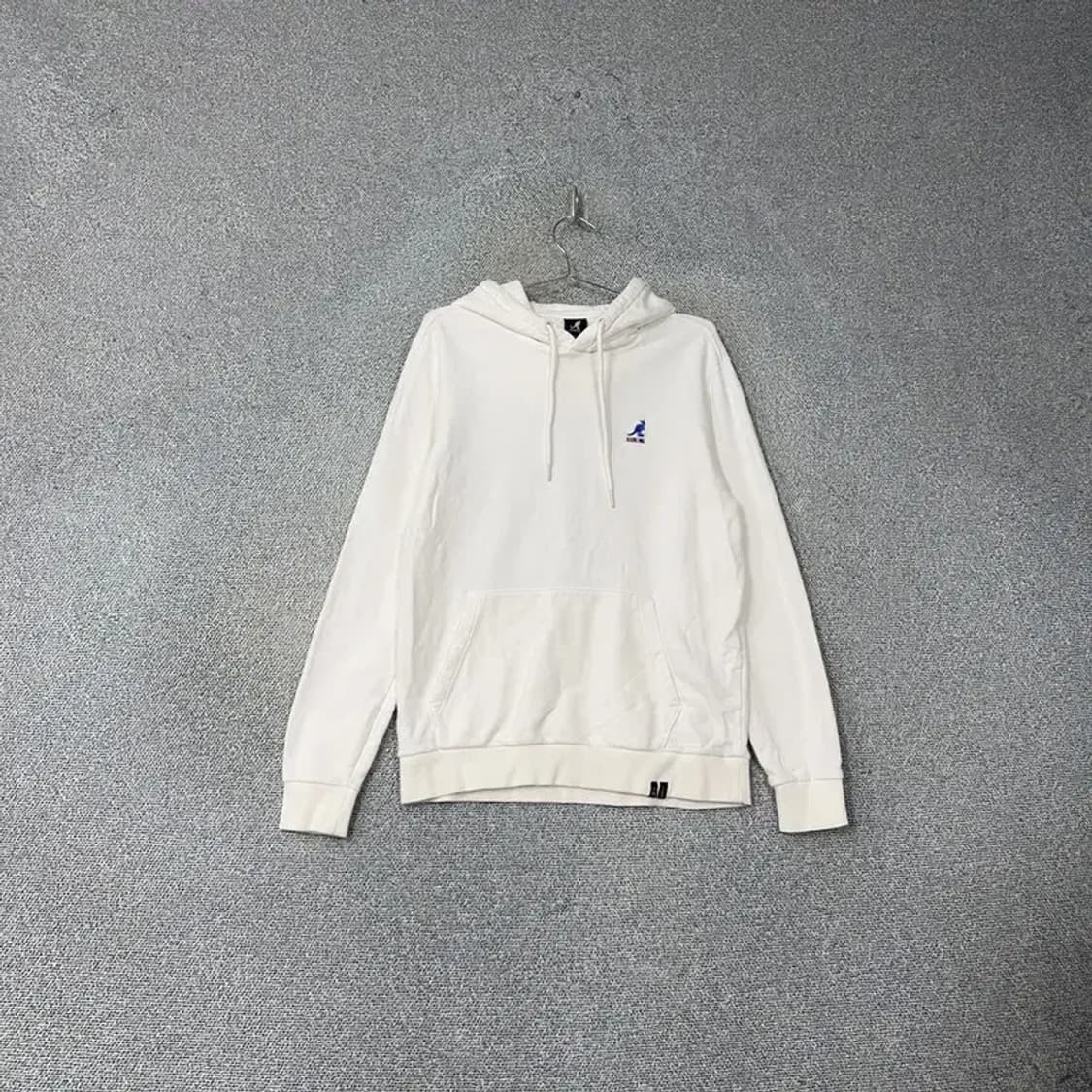 캉골 로고 캐주얼 화이트 후드티 L 상품이미지1