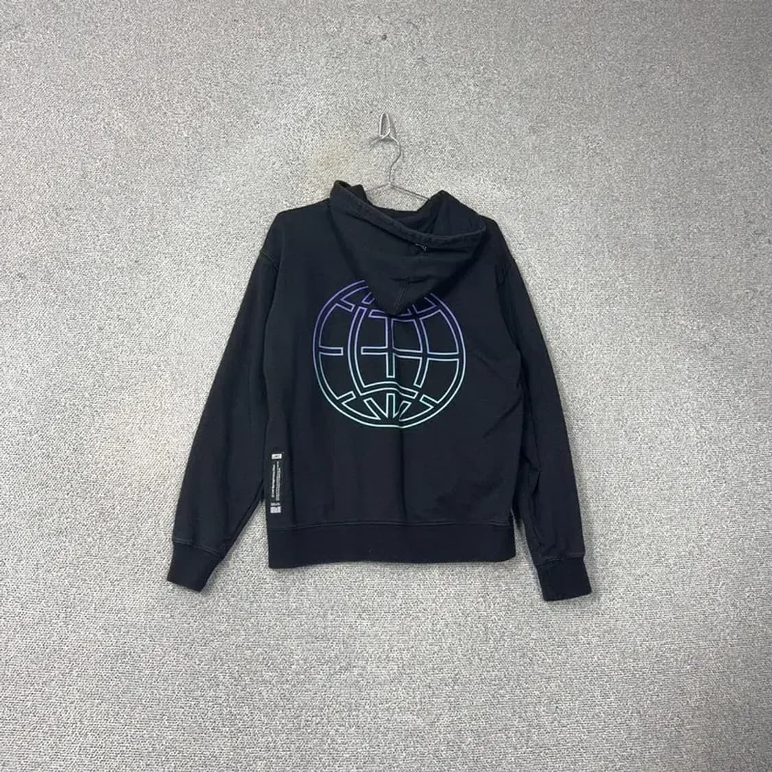 LMC 오리엔탈 프린팅 로고 블랙 후드티 S 상품이미지2