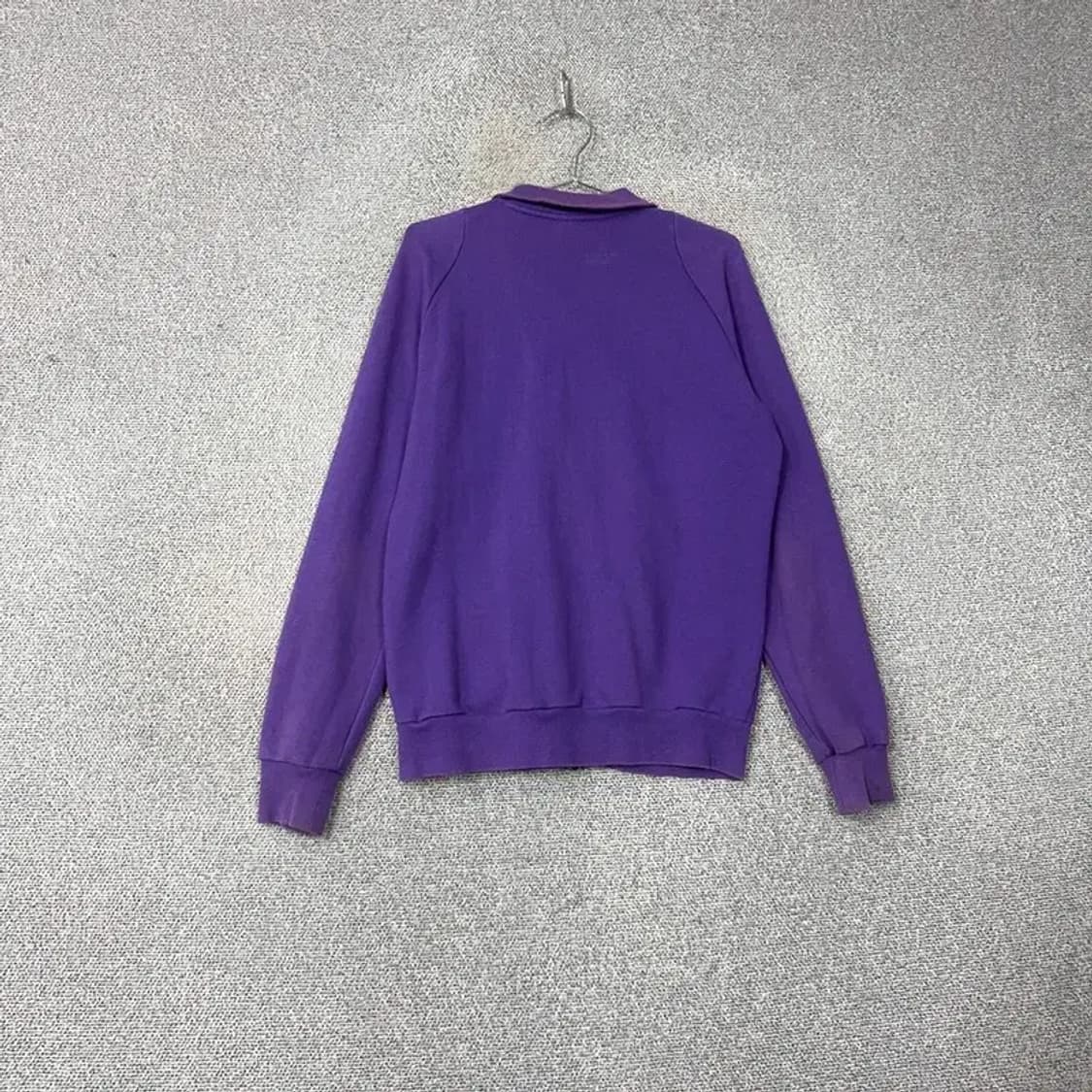 데상트 로고 기능성 운동 퍼플 집업 저지 L 상품이미지2