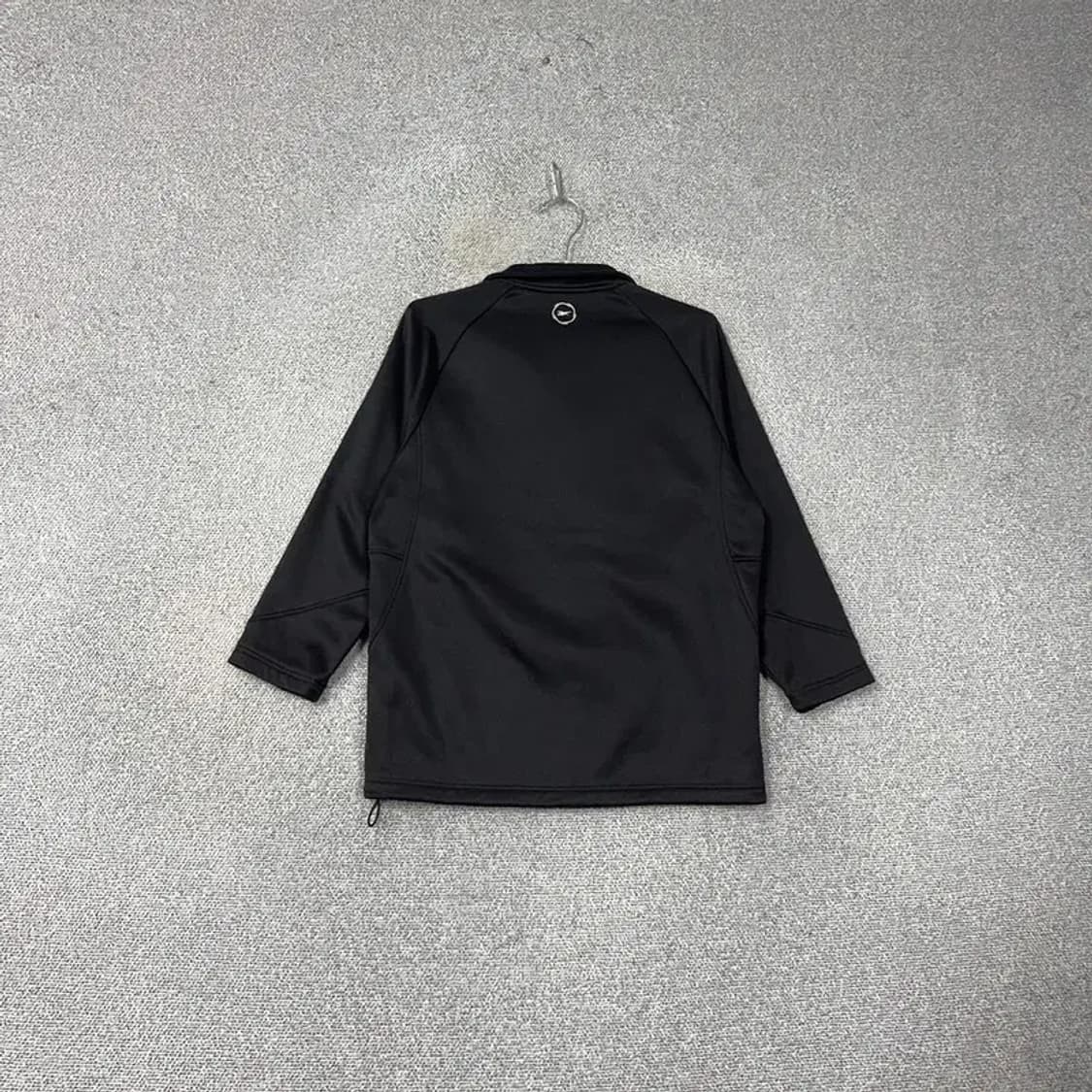 리복 블랙 로고 기능성 집업 저지 S 상품이미지2