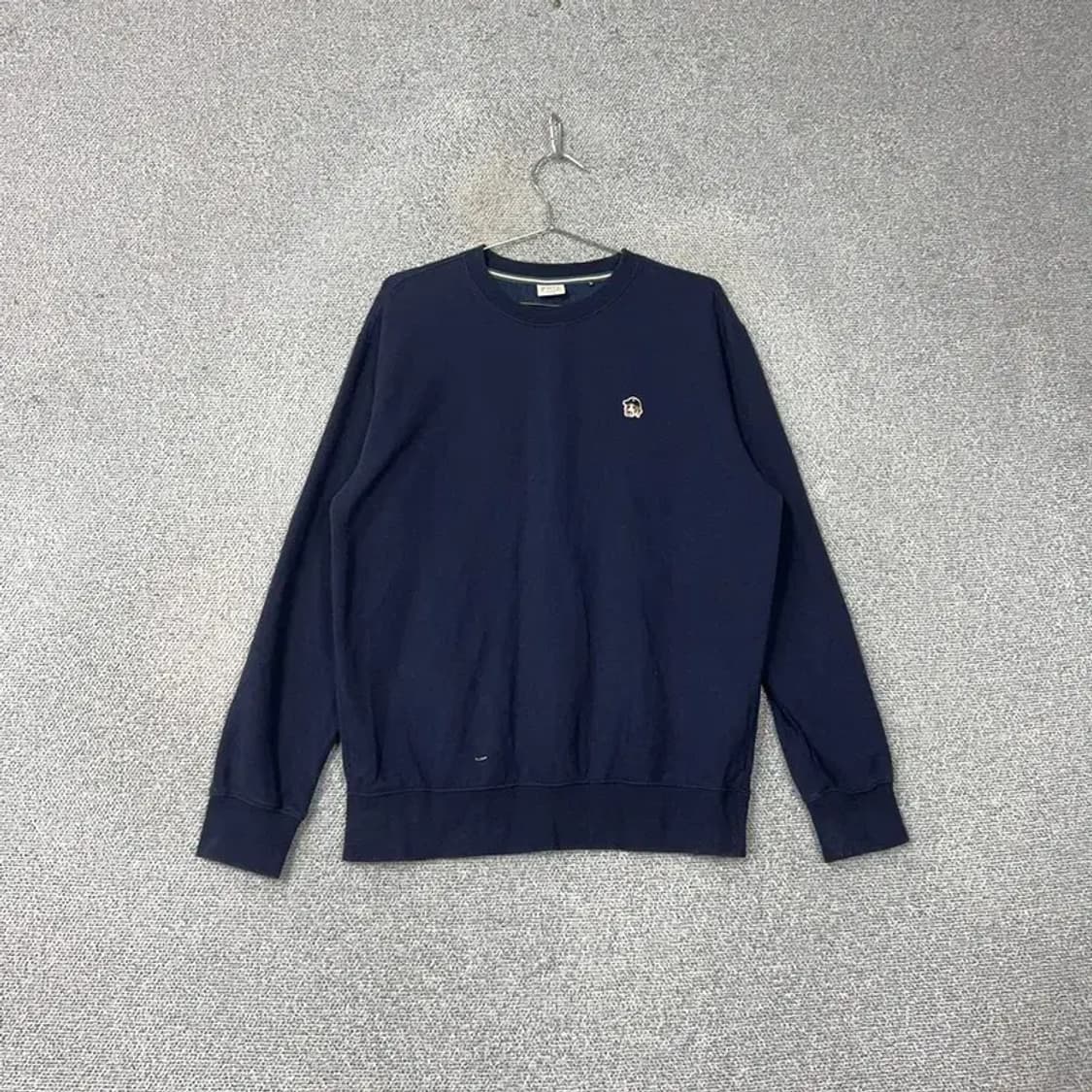 해지스 피즈 네이비 로고 맨투맨 M 상품이미지1