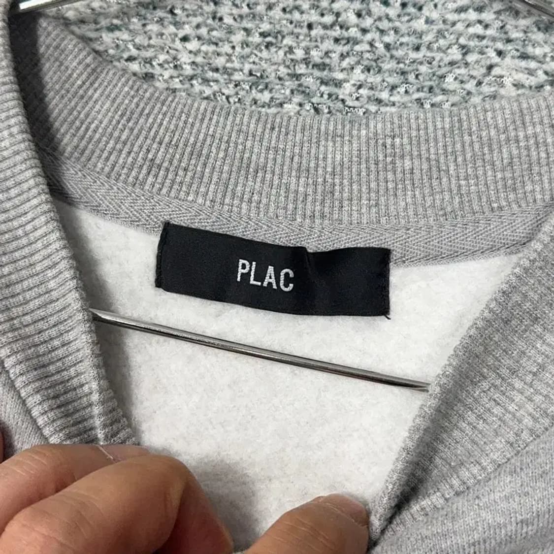 플랙 캐주얼 옐로우 프린팅 로고 그레이 맨투맨 S 상품이미지3