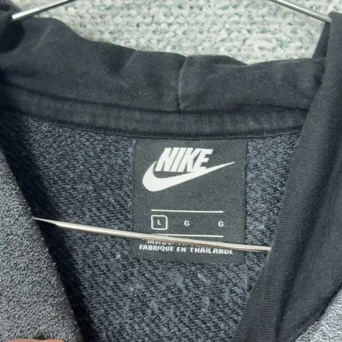 나이키 센터 스우시 그레이 후드티 L 상품이미지3
