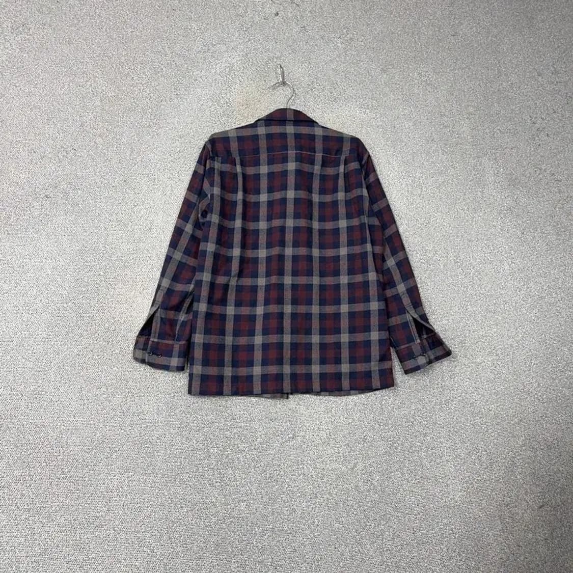 닥스 남성 로고 퍼플 체크 남방 셔츠 100 상품이미지2