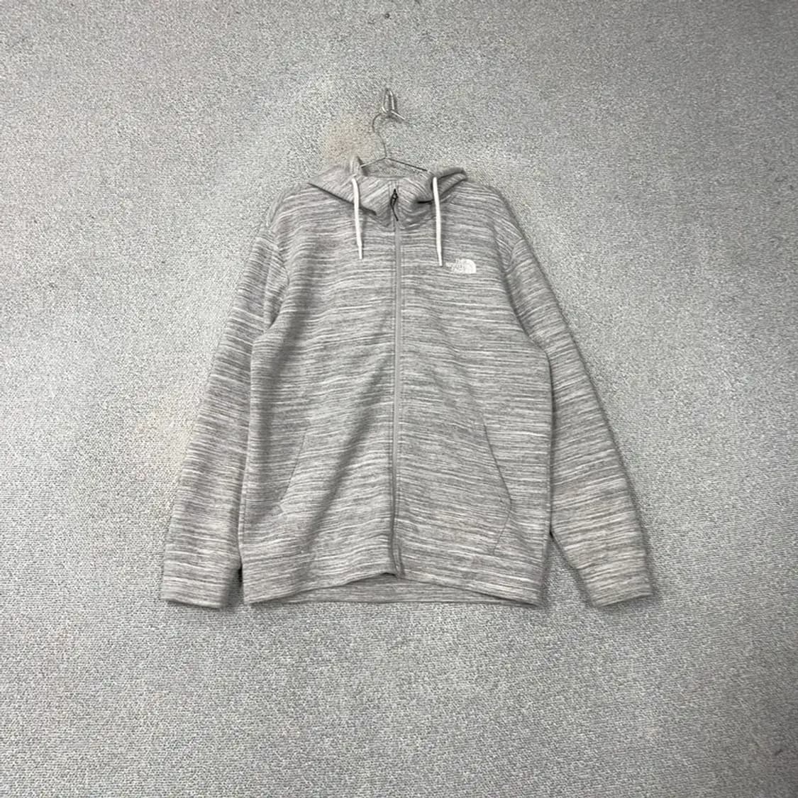 노스페이스 배색 그레이 로고 오버핏 후드티 XL 상품이미지1