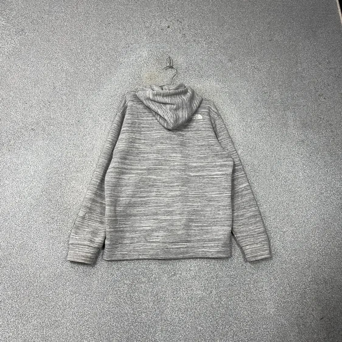노스페이스 배색 그레이 로고 오버핏 후드티 XL 상품이미지2