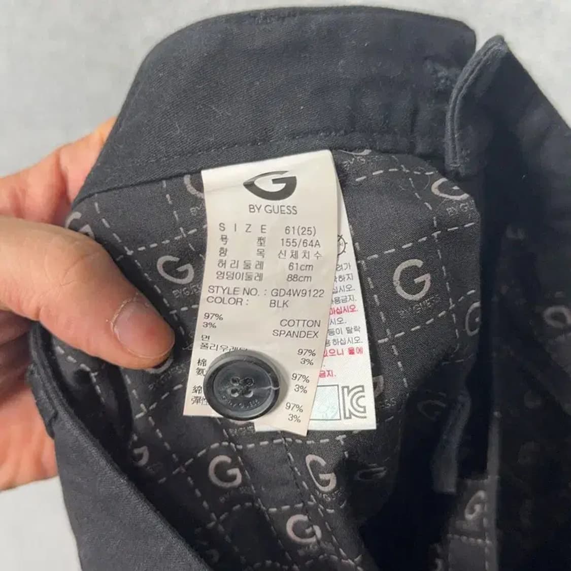 게스 블랙 스판 스키니진 25 상품이미지7