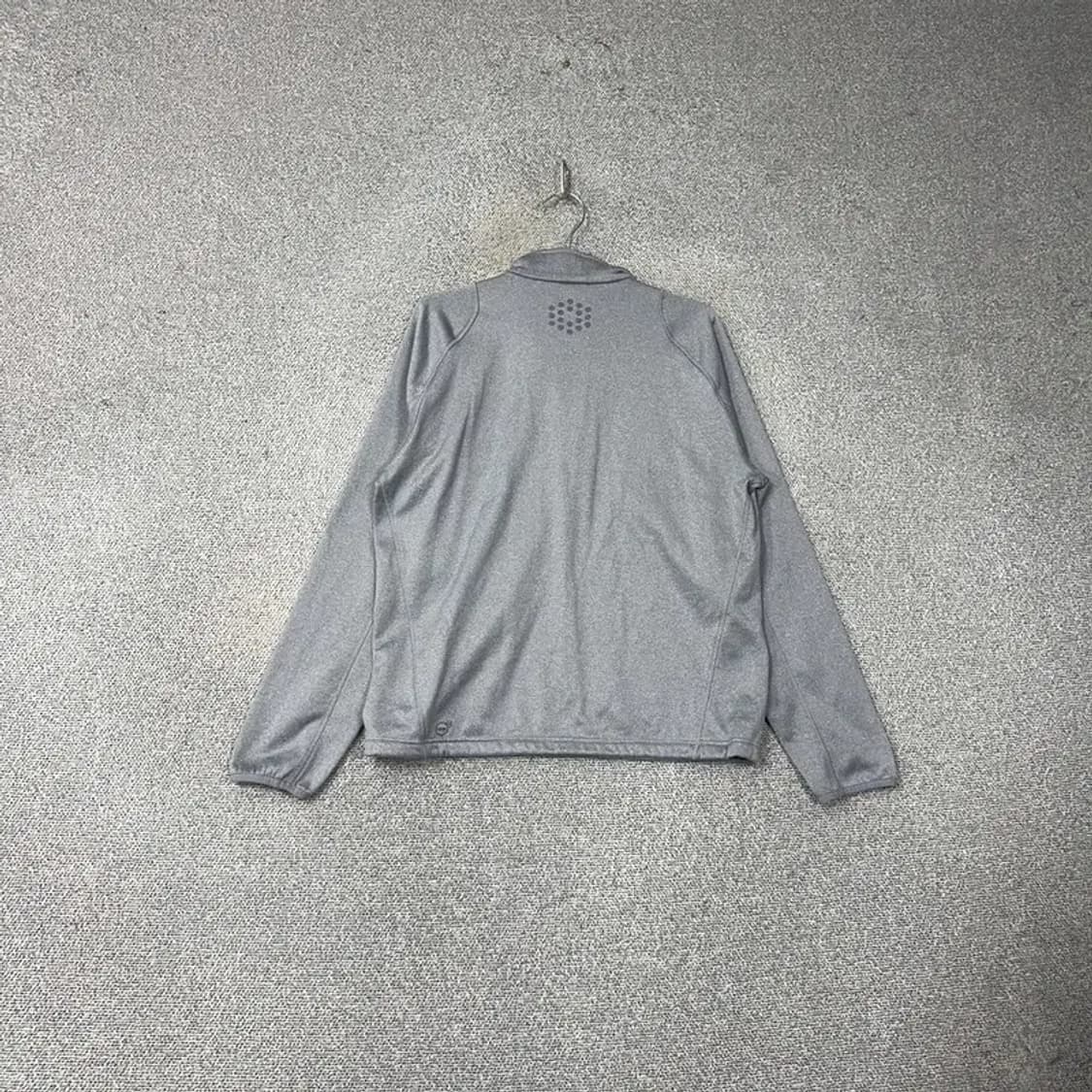 푸마 로고 라이트 그레이 기능성 반집업 긴팔티 L 상품이미지2