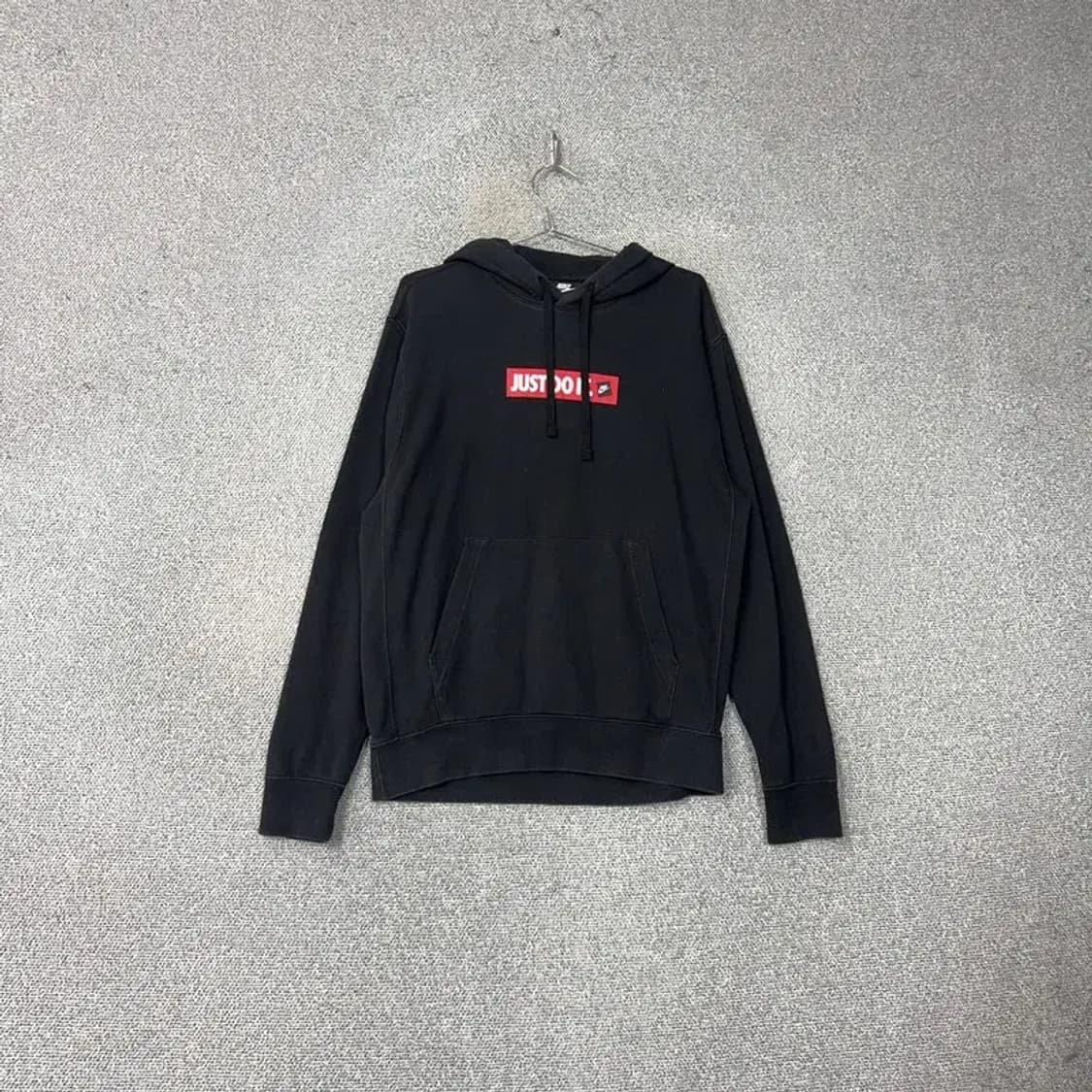 나이키 박스로고 블랙 후드티 L 상품이미지1