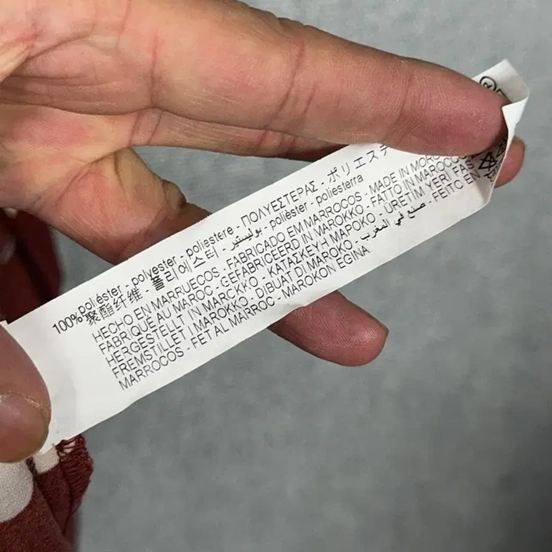 자라 도트 버건디 원피스 XS 상품이미지6