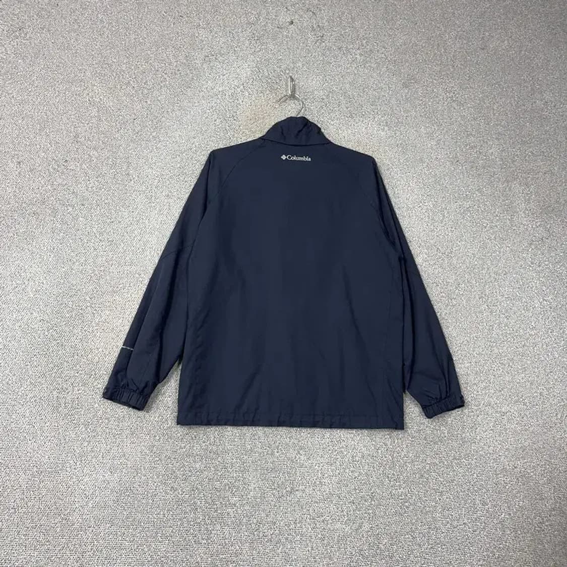 콜롬비아 로고 네이비 기능성 바람막이 자켓 95 상품이미지2