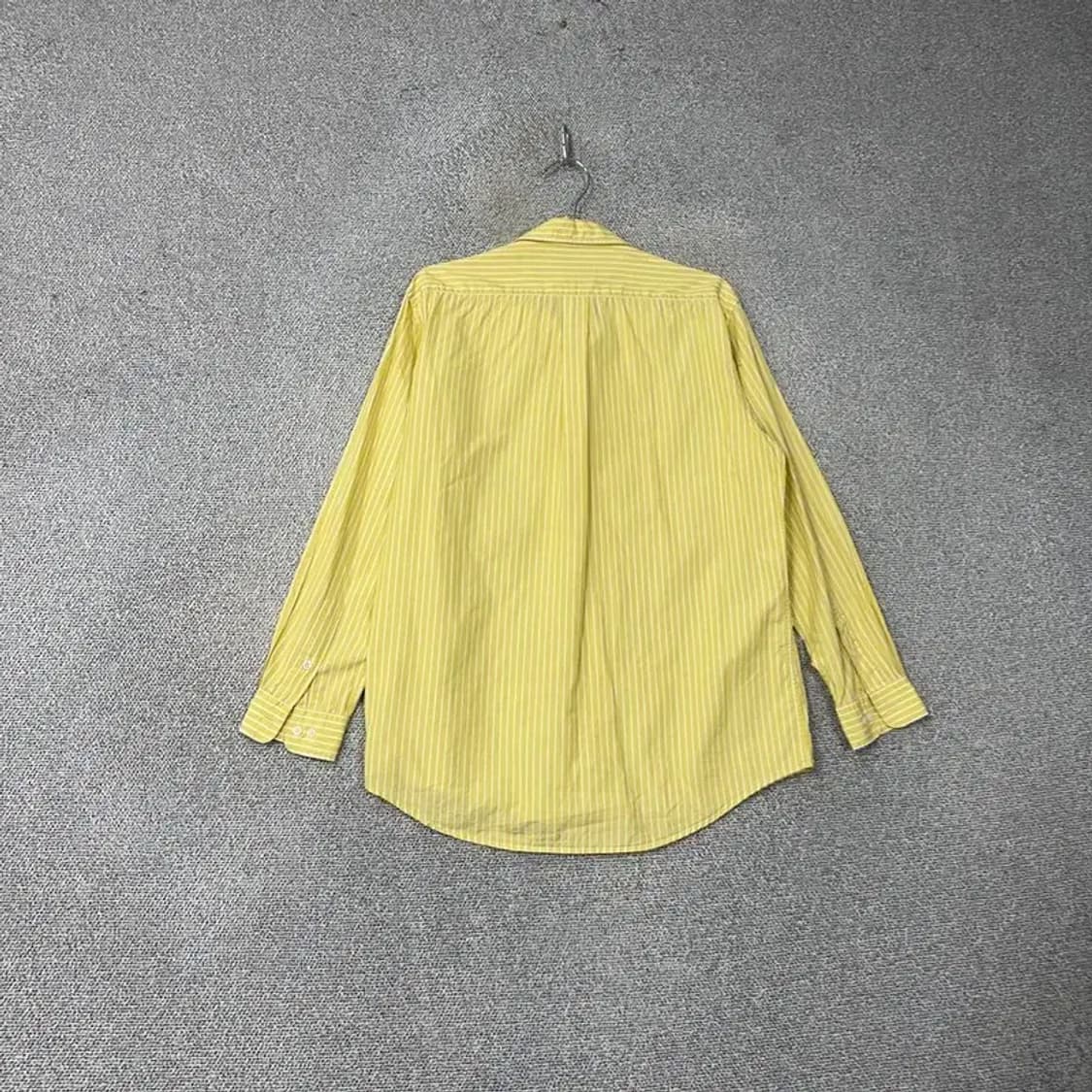 빈폴 스트라이프 옐로우 로고 남성 빈티지 셔츠 95 상품이미지2
