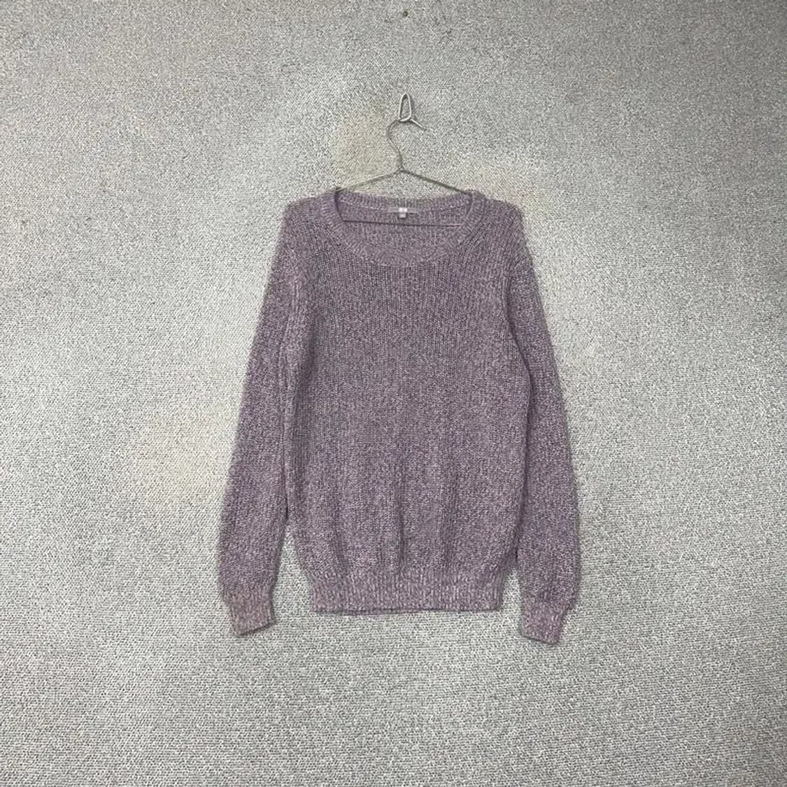 유니클로 여성 캐주얼  퍼플 니트 XL 상품이미지1