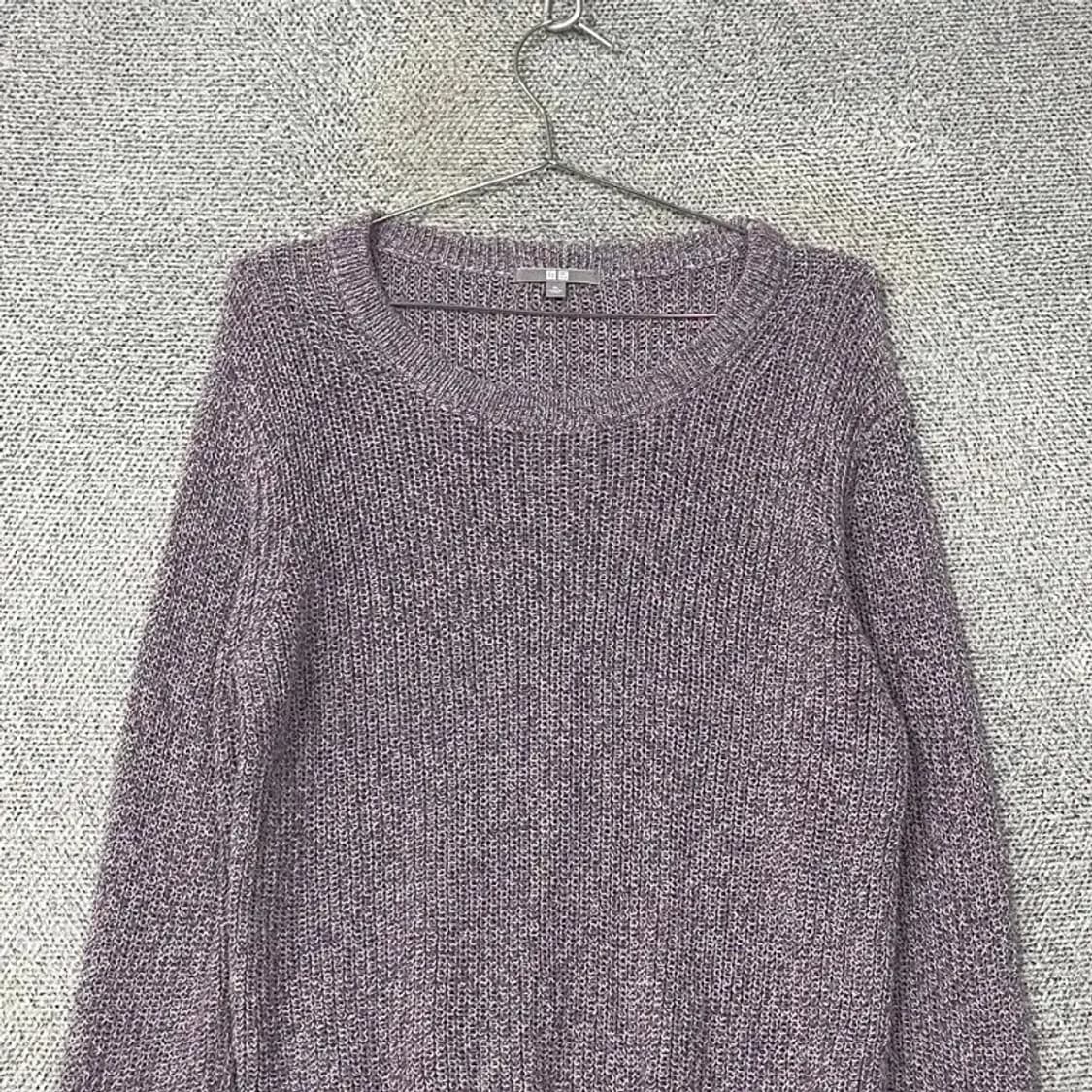 유니클로 여성 캐주얼  퍼플 니트 XL 상품이미지3