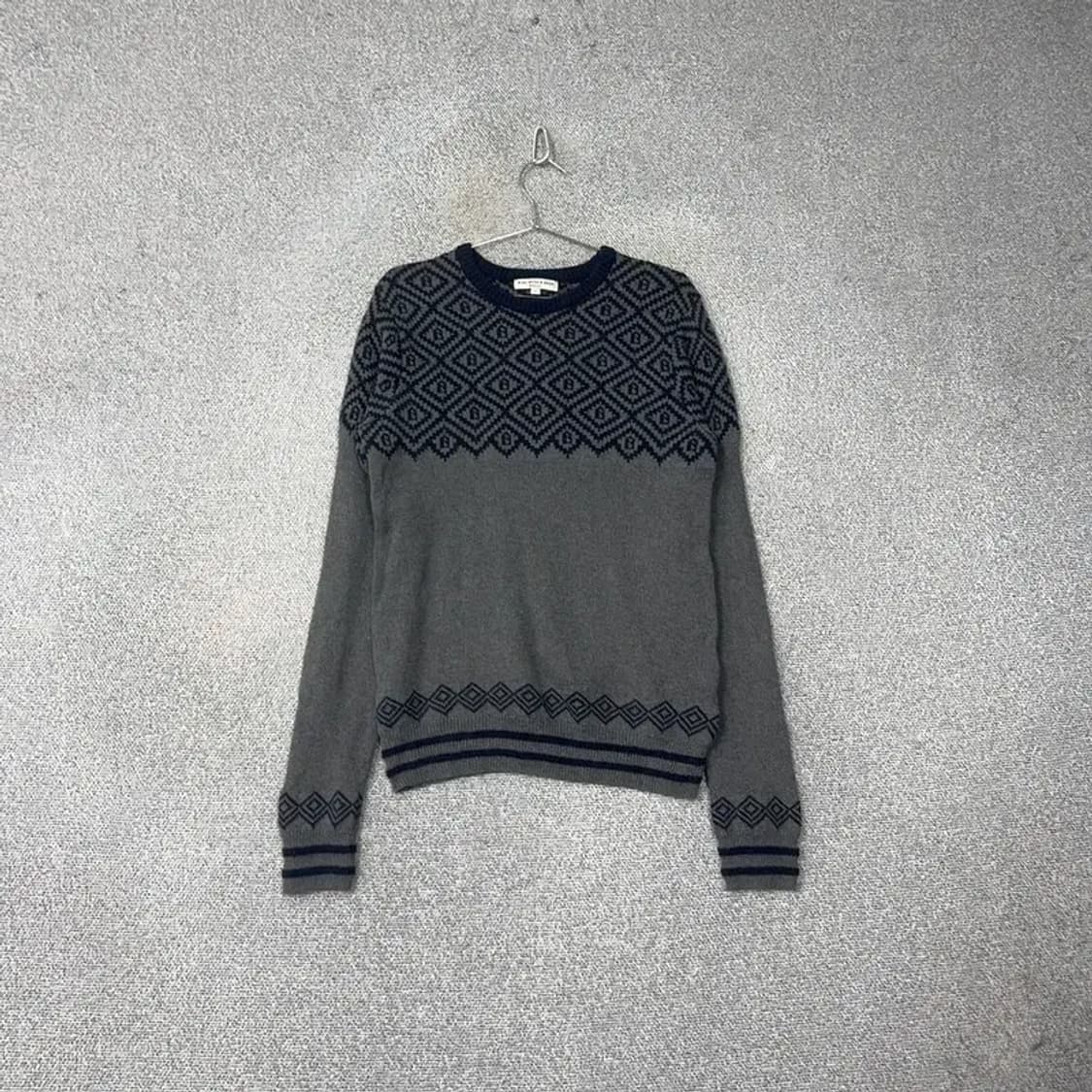 빈폴 남성 캐주얼 패턴 그레이 니트 105 상품이미지1