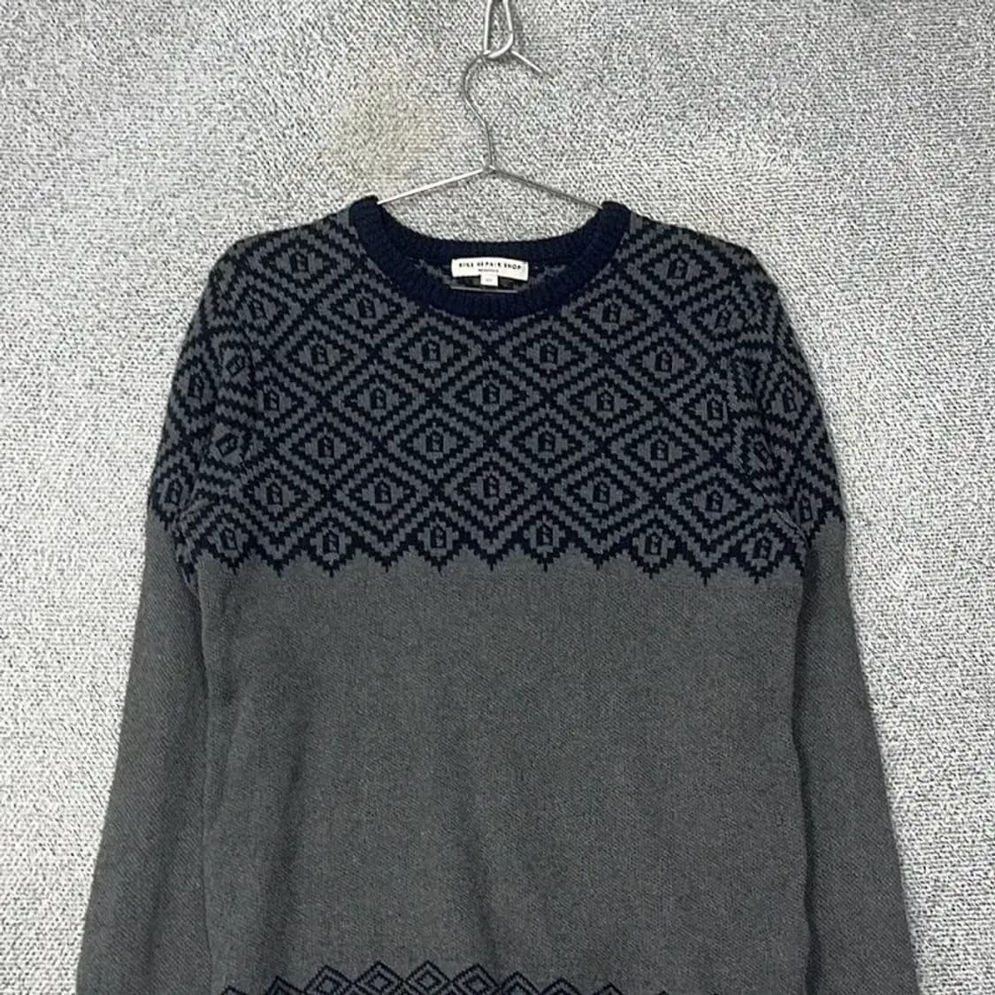 빈폴 남성 캐주얼 패턴 그레이 니트 105 상품이미지3