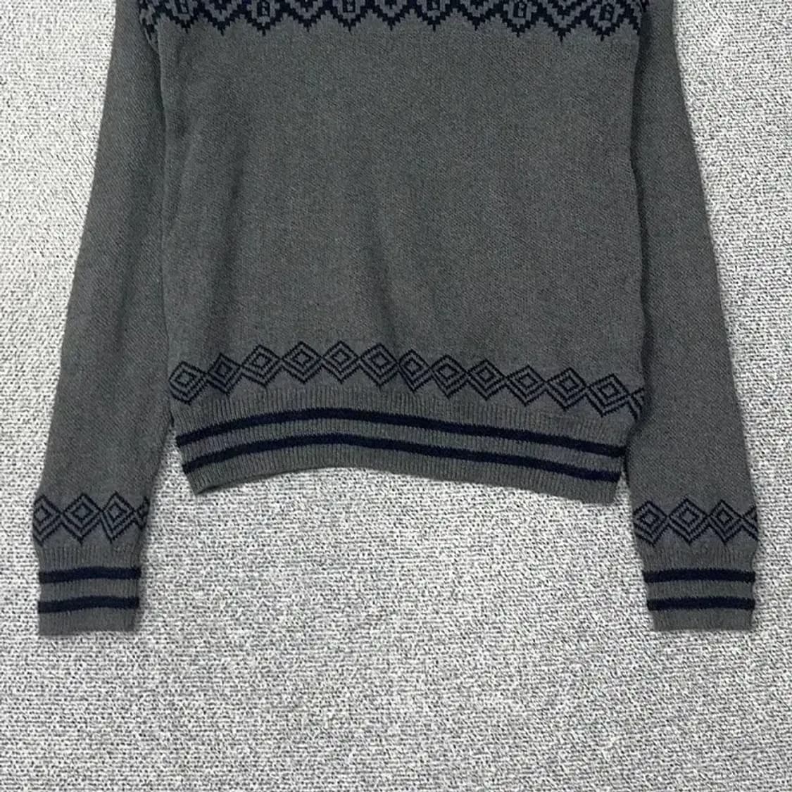 빈폴 남성 캐주얼 패턴 그레이 니트 105 상품이미지4