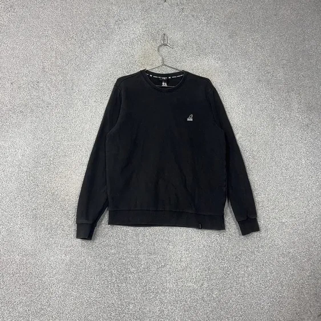 캉골 로고 캐주얼 블랙 맨투맨 L 상품이미지1