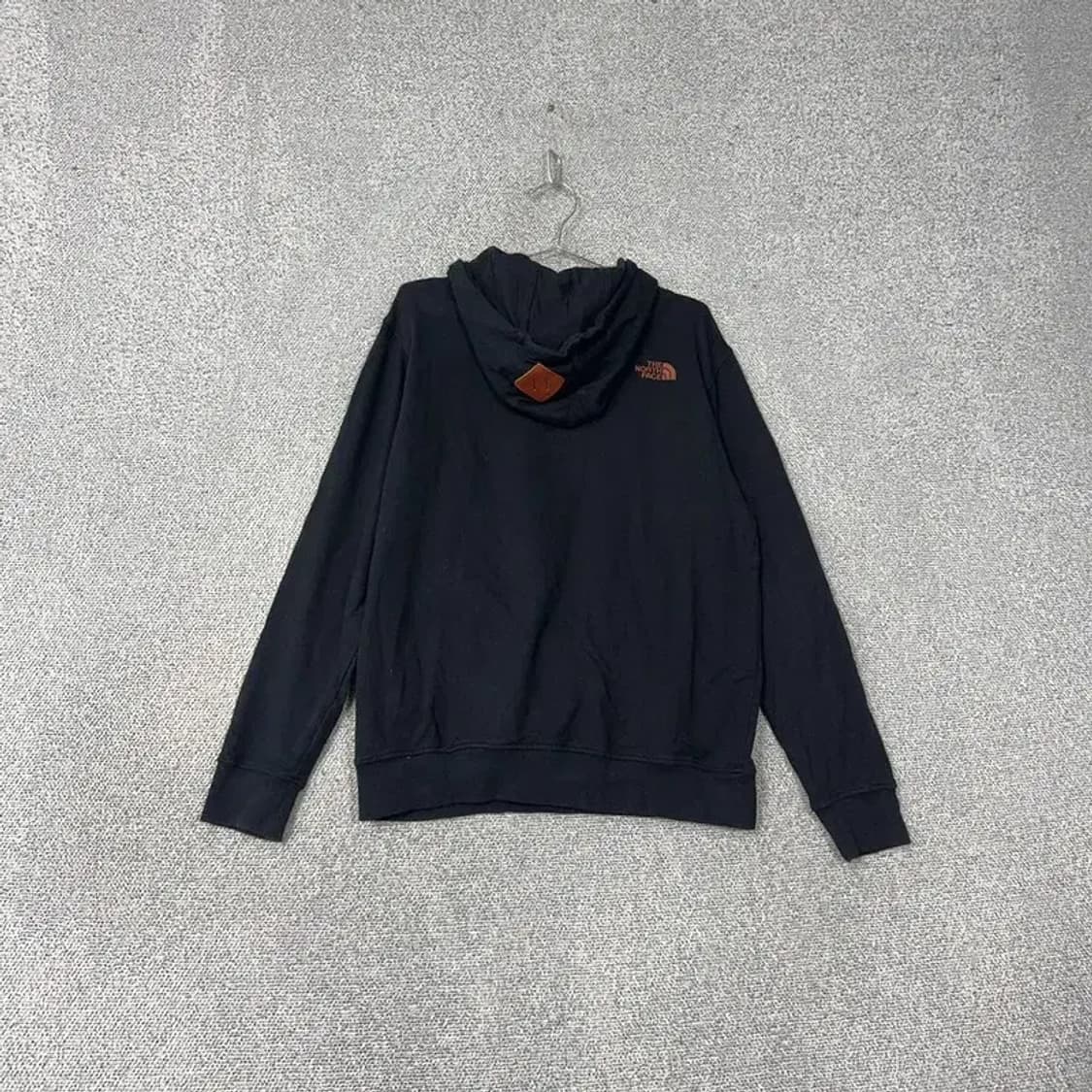 노스페이스 화이트라벨 브라운 로고 네이비 포켓 후드티 L 상품이미지2
