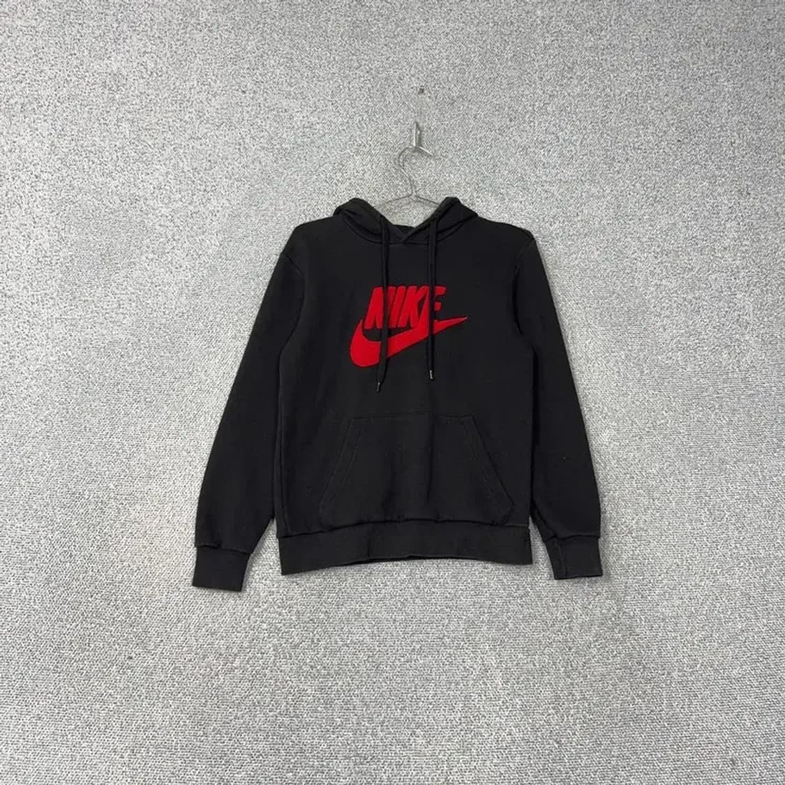나이키 스우시 프린팅 블랙 후드티 M 상품이미지1