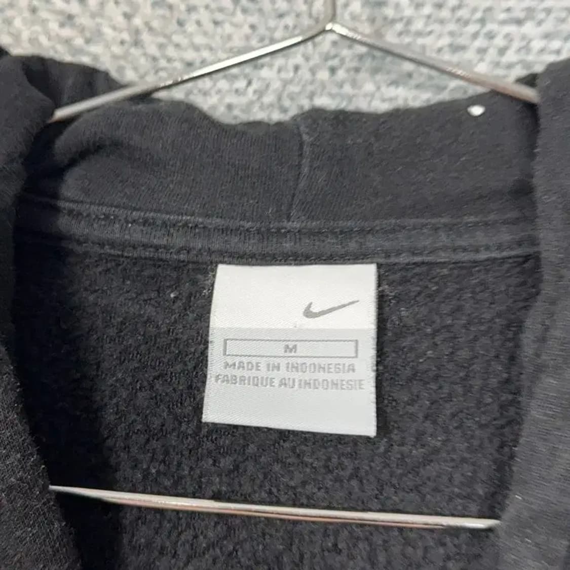 나이키 스우시 프린팅 블랙 후드티 M 상품이미지3