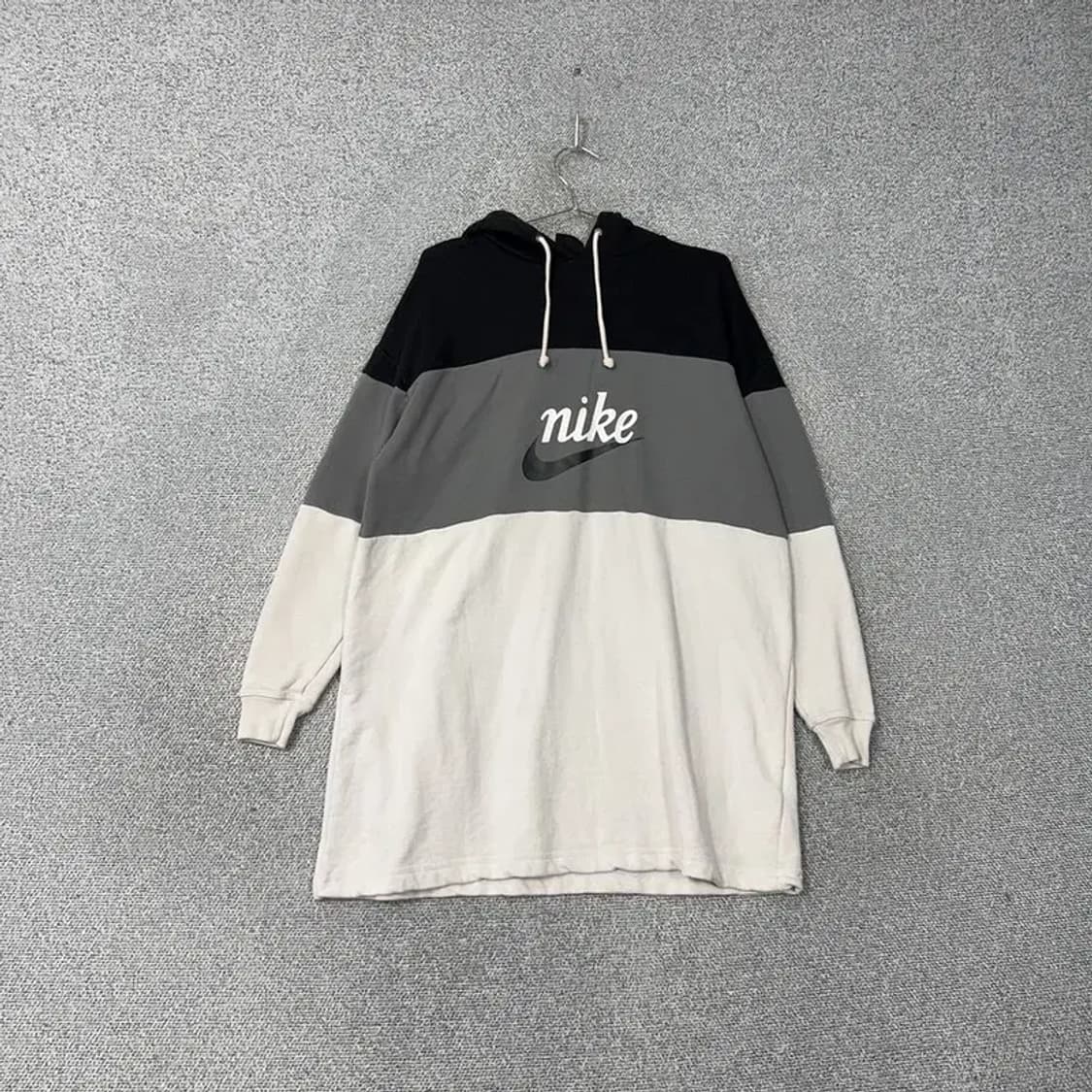 나이키 로고 프린팅 롱 후드티 S 상품이미지1