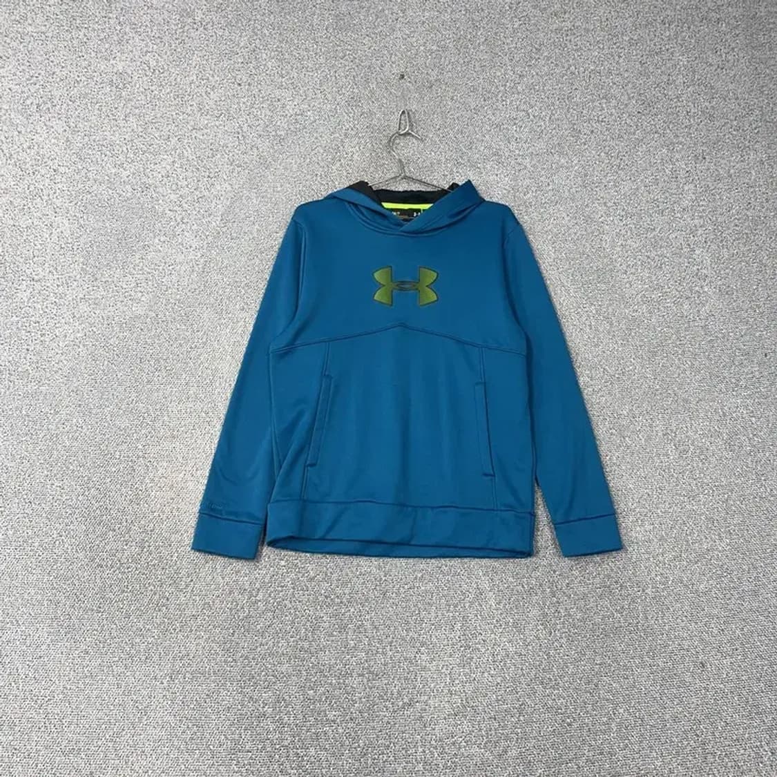 언더아머 기능성 프린팅 블루 후드티 S 상품이미지1