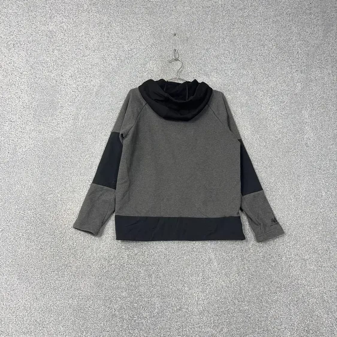 뉴발란스 그레이 반집업 로고 기능성 후드티 M 상품이미지2